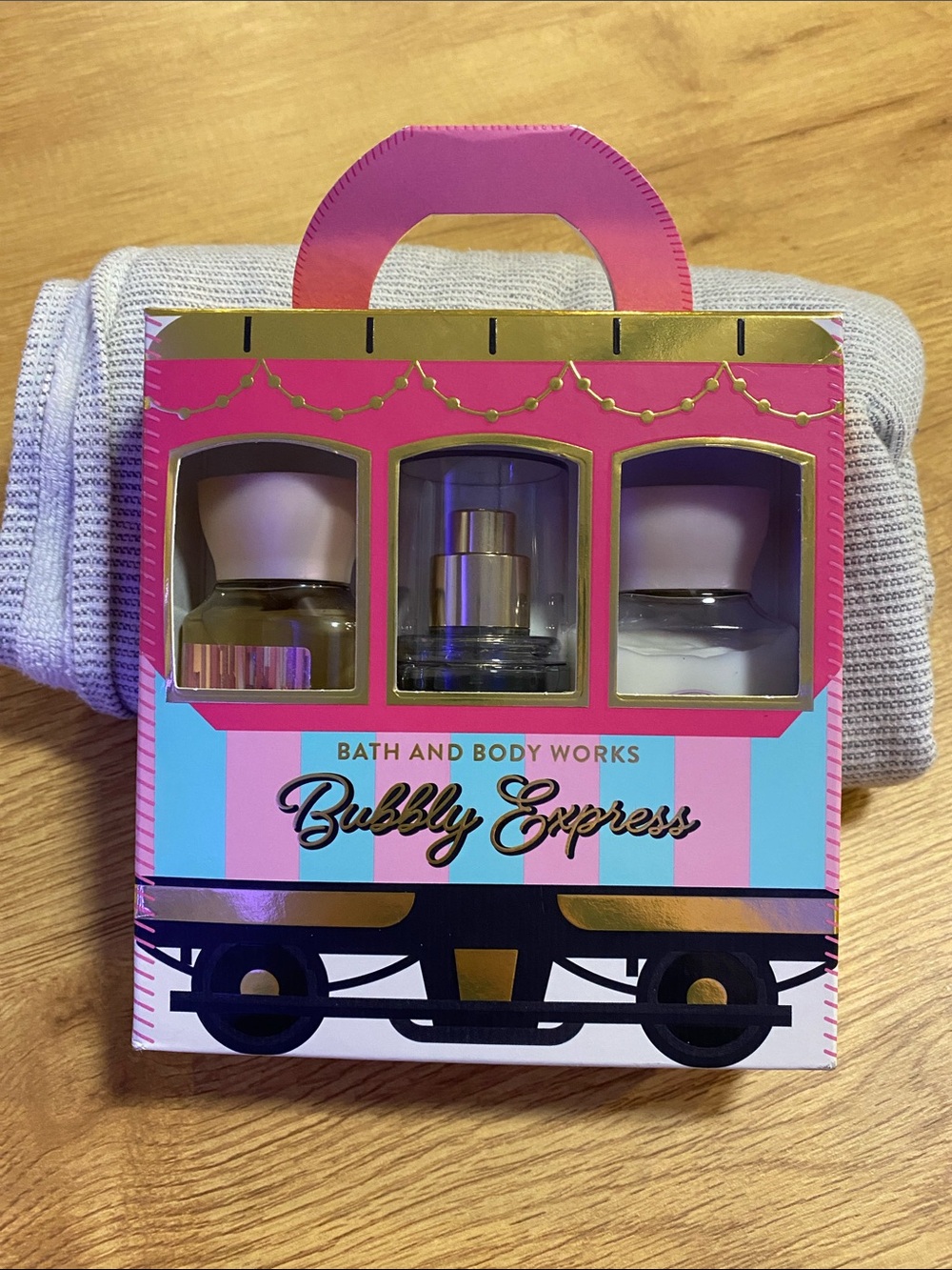 Bath & Body Works Bubbly Express Mini Fragrance Set - Pink & Gold